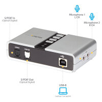StarTech 7.1 USB Audio Adapter External Sound Card with SPDIF Digital Audio