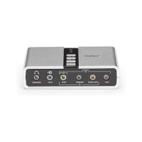 StarTech 7.1 USB Audio Adapter External Sound Card with SPDIF Digital Audio