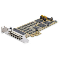 StarTech 16 Port PCI Express Seriell Karte - Low Profile - High Speed PCIe Seriell Karte mit 16 DB9 RS232 Ports