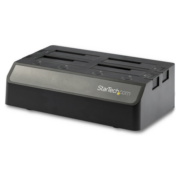 StarTech 4 Schacht SATA Festplatten Dockingstation - Fr 6,4/8,9cm 2,5/3,5Zoll SSD / HDD - USB 3.1 10Gbit/s HDD Docking Station