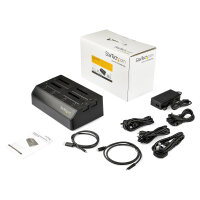 StarTech 4 Schacht SATA Festplatten Dockingstation - Fr 6,4/8,9cm 2,5/3,5Zoll SSD / HDD - USB 3.1 10Gbit/s HDD Docking Station