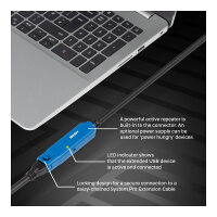 LINDY USB 3.0 Aktiv-Verlängerung Typ A/A Pro M/F 15m