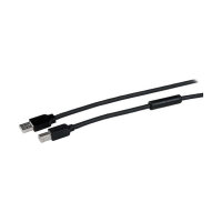 StarTech 15m aktives USB 2.0 A auf B Kabel - Stecker/Stecker - USB Druckerkabel 1x USB A / 1x USB B - Schwarz