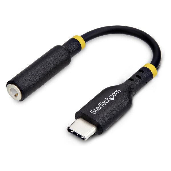 StarTech.com USB-C Audio Adapter to 3.5mm TRRS Jack, Headphone Aux Dongle