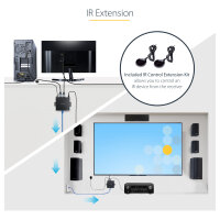 StarTech.com 4K HDMI Extender Over CAT5/CAT6 Cable, 4K 60Hz HDR Video Extender, Up to 230ft (70m)