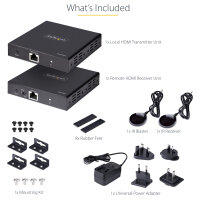 StarTech.com 4K HDMI Extender Over CAT5/CAT6 Cable, 4K 60Hz HDR Video Extender, Up to 230ft (70m)