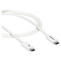 StarTech Thunderbolt 3 Cable - 20Gbps - 1m - White - Thunderbolt USB and DisplayPort Compatible