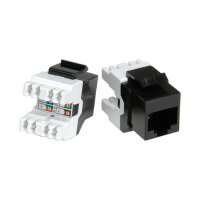 ROLINE Kat.5e Class D Keystone RJ-45 ungeschirmt schwarz