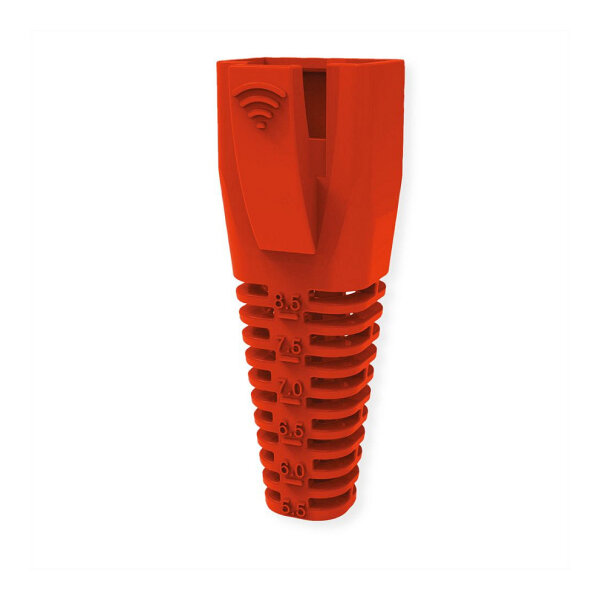 ROLINE Knickschutztlle fr RJ-45, 10 Stck, rot