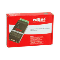 ROLINE RS232 nach RS422/485 Konverter fr DIN Hutschiene, selfpowered