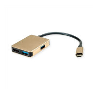 ROLINE GOLD USB Typ C Dockingstation, HDMI 4K, 2x USB 3.2 Gen 1, 1x PD