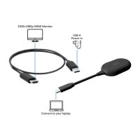 ROLINE Drahtloses P2P-Anzeige-Dongle-Set, Tx+Rx, Wireless...