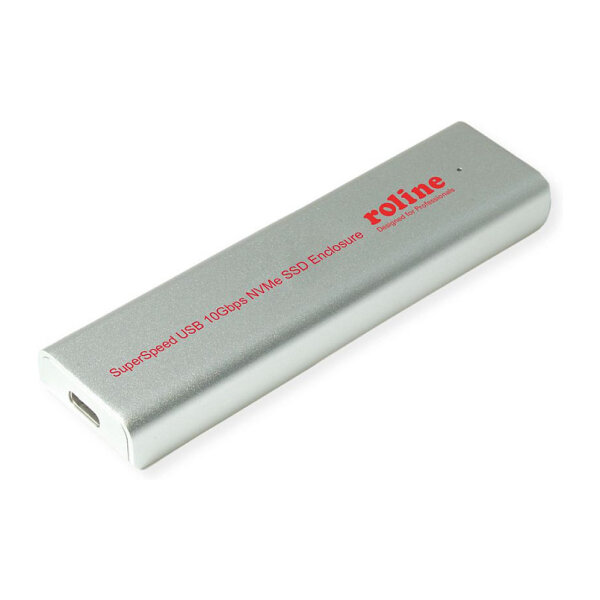 ROLINE Externes SSD-Gehuse, M.2, NVMe zu USB 3.2 Gen 2 Typ C