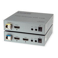 ROLINE KVM Verlngerung ber LWL, HDMI 4K, USB, 20 km