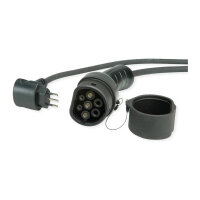 ROLINE Tragbares E-Auto Ladegert, CEI23-50 (IT, Typ-L) & Typ2 Stecker, 1-phasig, Mode 2, 16 A, 3,6 kW, 7,5 m