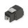 ROLINE Cat.6A (Class EA) Keystone, RJ-45, ungeschirmt, werkzeuglos, schwarz