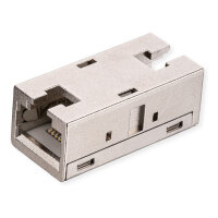 ROLINE RJ-45 Kupplung geschirmt, Cat.6A (Class EA), Metallgehuse