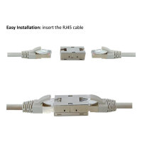 ROLINE RJ-45 Kupplung geschirmt, Cat.6A (Class EA), Metallgehuse