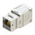 ROLINE Cat.8 (Class I) Keystone, geschirmt, werkzeuglos, silberfarben