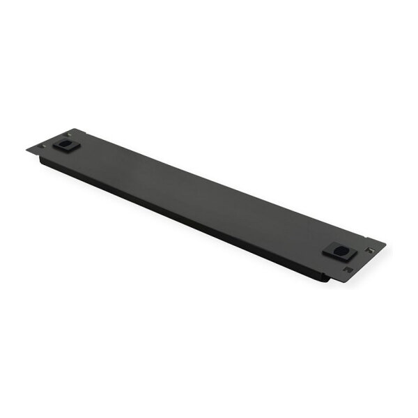 ROLINE 19-Zoll-Blindplatte Snap-in, 2 HE, schwarz