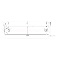 ROLINE 19-Zoll-Blindplatte Snap-in, 2 HE, schwarz