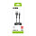 SBS Lade-/Datenkabel USB-A auf USB-C 17cm bis 50cm Spiralkabel schwarz