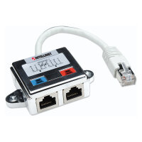 Verteiler RJ45 2-Port FTP silber