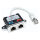 Verteiler RJ45 2-Port FTP silber