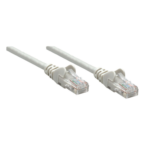 Patchkabel RJ45 U/UTP Cat6 10m Hebelschutz grau