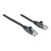 Patchkabel RJ45 U/UTP Cat6 0.50m Hebelschutz schw