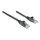 Patchkabel RJ45 U/UTP Cat6 0.50m Hebelschutz schw