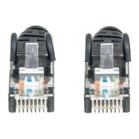 Patchkabel RJ45 U/UTP Cat6 1.00m Hebelschutz schw