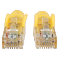 Patchkabel RJ45 U/UTP Cat6 2.00m Hebelschutz gelb