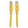 Patchkabel RJ45 U/UTP Cat6 2.00m Hebelschutz gelb