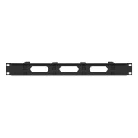 Kabelmanagement 1HE 4 kleine Plastikringe sw