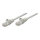Patchkabel RJ45 U/UTP Cat5e 1.0m Hebelschutz grau