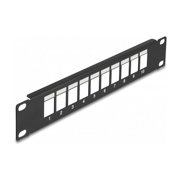 Delock 10? Keystone Patchpanel 10 Port schwarz