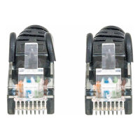 Patchkabel RJ45 U/UTP Cat6 2.00m Hebelschutz schw