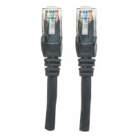 Patchkabel RJ45 U/UTP Cat6 2.00m Hebelschutz schw