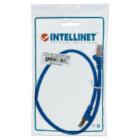 Patchkabel RJ45 S/FTP Cat6 Kupfer LSZH 0,5m blau