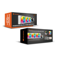 K COUGAR CPU Wasserkühlung Poseidon Elite 360, ARGB, Weiß