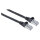 Patchkabel Cat6A CU S/FTP LSZH 0.50m schwarz