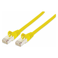 Patchkabel Cat6a-Stecker/Cat7-Rohkabel 0,25m gelb