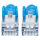 Patchkabel Cat6a-Stecker/Cat7-Rohkabel 0,25m blau