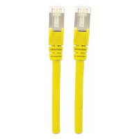Patchkabel Cat6a-Stecker/Cat7-Rohkabel 1,5m gelb