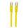 Patchkabel Cat6a-Stecker/Cat7-Rohkabel 20m gelb