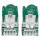 Patchkabel Cat6a-Stecker/Cat7-Rohkabel 3m grün