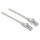 Patchkabel Cat6a-Stecker/Cat7-Rohkabel 3m grau