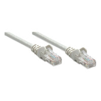 Patchkabel RJ45 U/UTP Cat5e 0.5m Hebelschutz grau