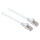 Patchkabel RJ45 S/FTP Cat6 0,5m LSZH Hebels. weiß